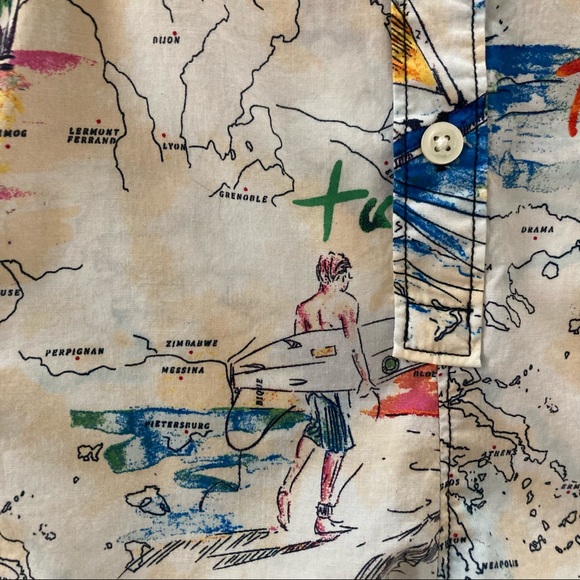 Gap Baby Boy 6-13 Months Romper Beach Tropical Map - Picture 5 of 8